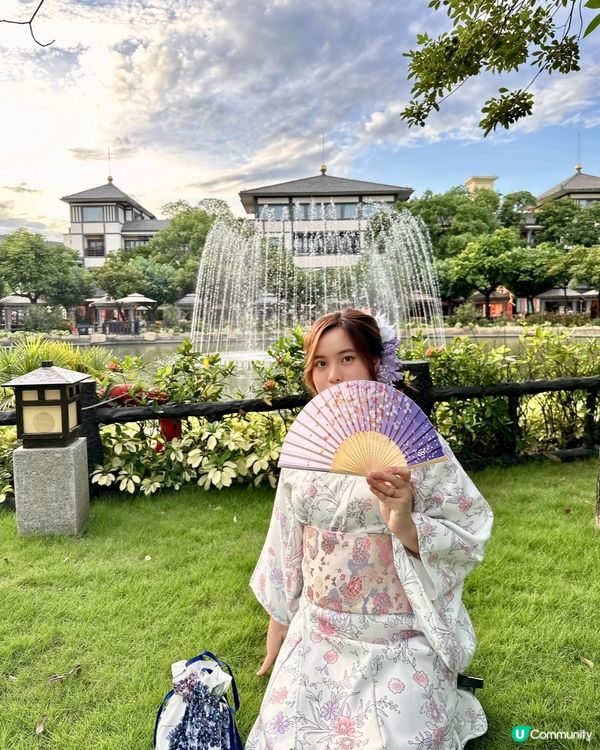 58蚊浴衣體驗＋免費盤頭＋接送｜珠海御溫泉日式風爆紅行程💥