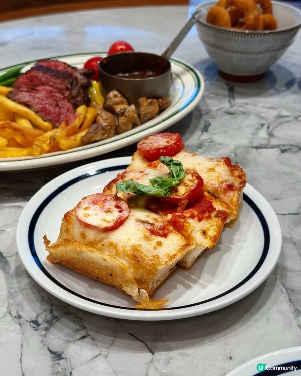 日本A4和牛扒任食瑪格麗塔披薩、炸薯條、炸洋蔥圈