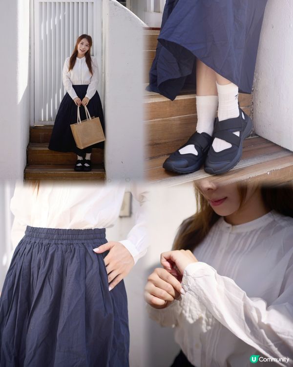 Ootd 分享👚👗👕muji 忍者鞋的舒適感滿分