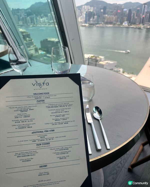 尖沙咀Vista意式料理🍴維港靚景打卡一流🤩