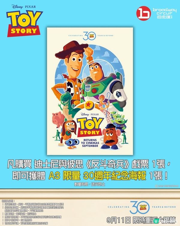 《反斗奇兵》電影30周年重映！