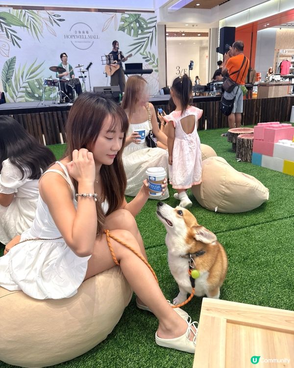 今次又同貝貝🐶去咗灣仔合和商場玩丫🥰嘆咖啡廳音樂