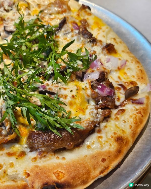 烤牛肉Pizza🤤+酥皮龍蝦湯！😋