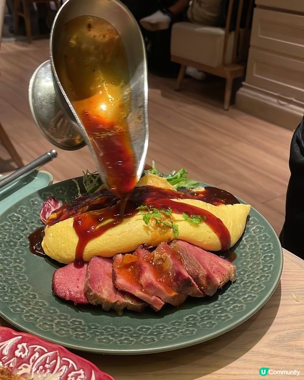 昭和風洋食店，蛋包飯＋明太子意粉太有誠意了！🍝🍳