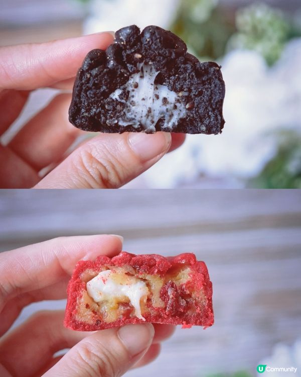 三色玫瑰麻糬月餅🌹！顏值爆燈🤤！