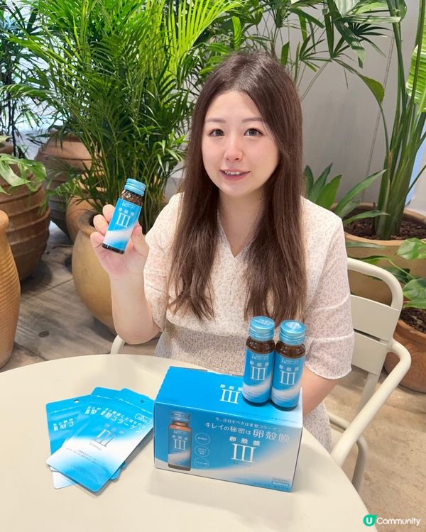 一瓶飲出水潤光澤✨卵殼膜美肌飲！🍇