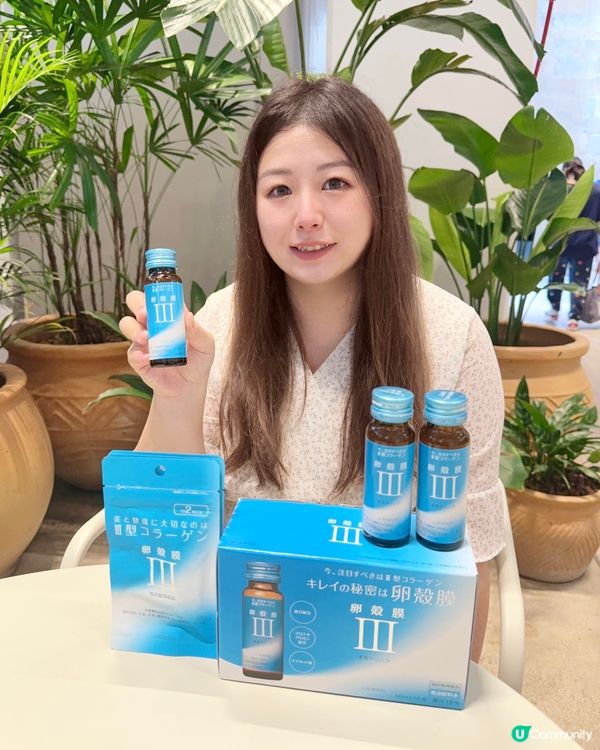 一瓶飲出水潤光澤✨卵殼膜美肌飲！🍇