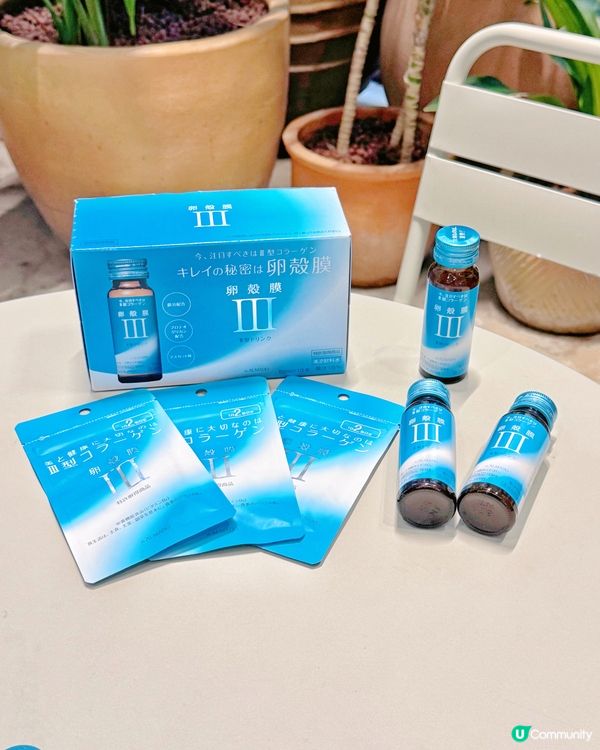 一瓶飲出水潤光澤✨卵殼膜美肌飲！🍇