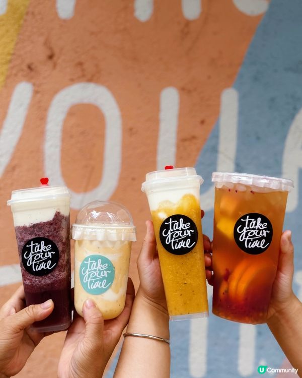 夏日消暑必飲🥭🍹新鮮水果打成的優格奶昔和優格蓋茶💖🥰