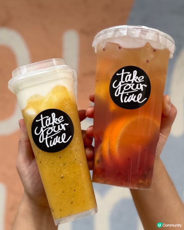 夏日消暑必飲🥭🍹新鮮水果打成的優格奶昔和優格蓋茶💖🥰