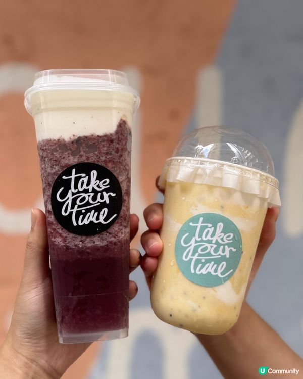 夏日消暑必飲🥭🍹新鮮水果打成的優格奶昔和優格蓋茶💖🥰