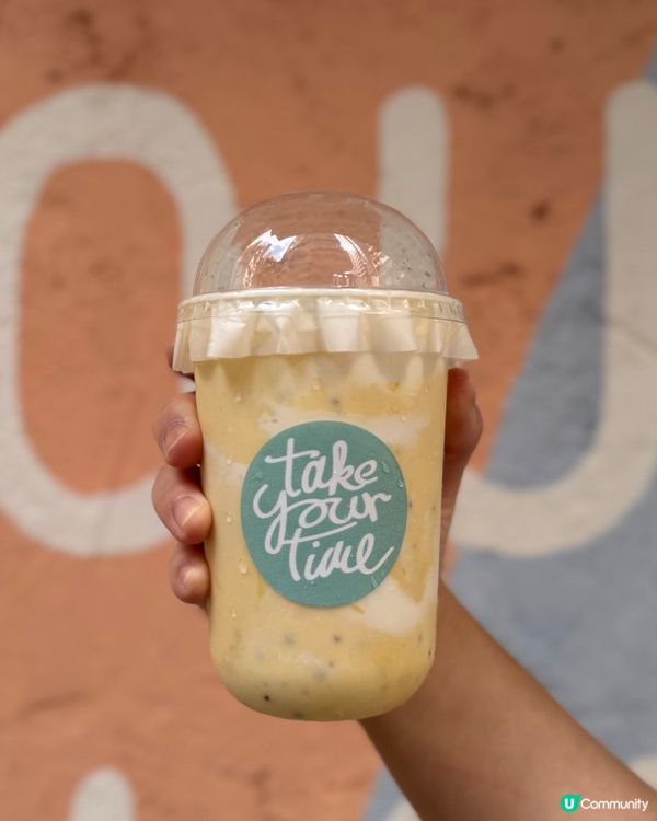 夏日消暑必飲🥭🍹新鮮水果打成的優格奶昔和優格蓋茶💖🥰