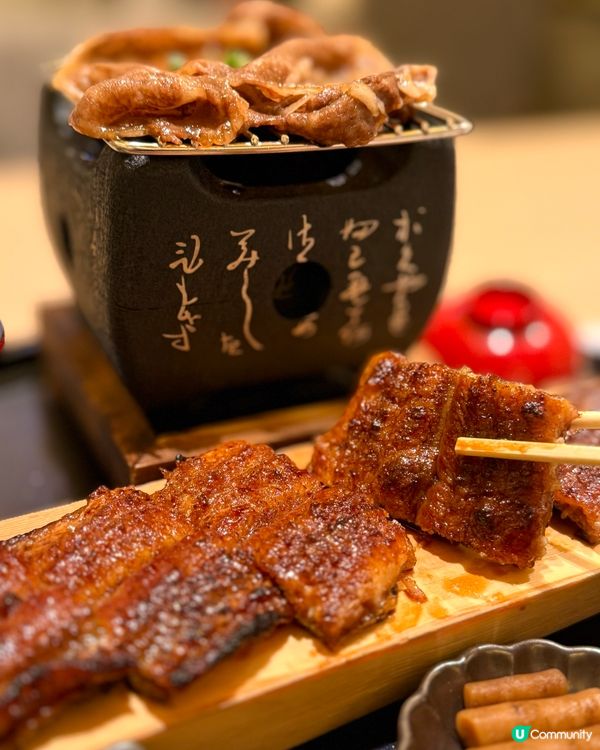 鰻魚四代目菊川🔥和牛御膳🤤！