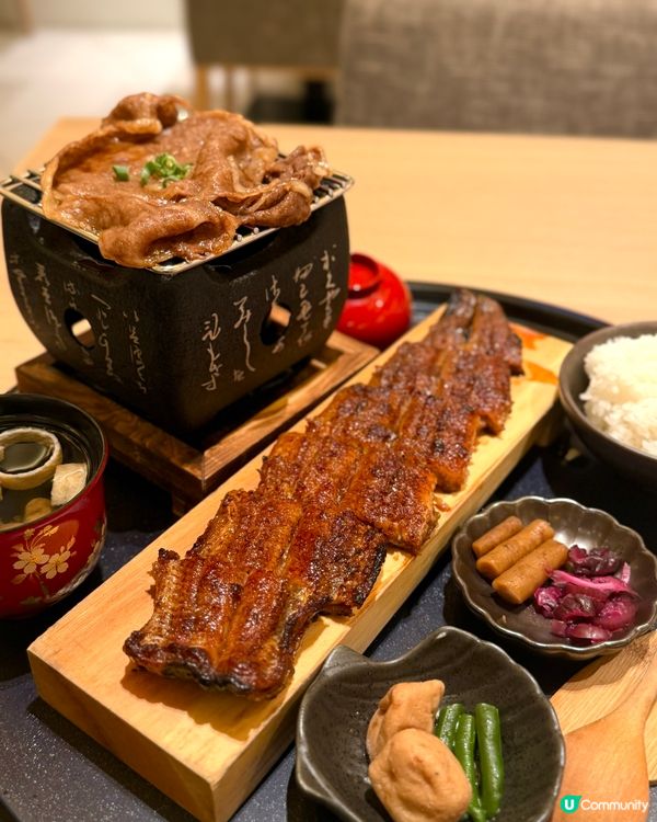 鰻魚四代目菊川🔥和牛御膳🤤！