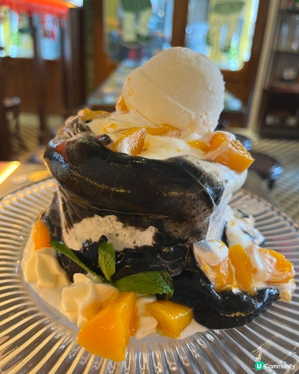 黑芝麻芒果冰蘇🤤！蘇三甜蜜必試！🥭