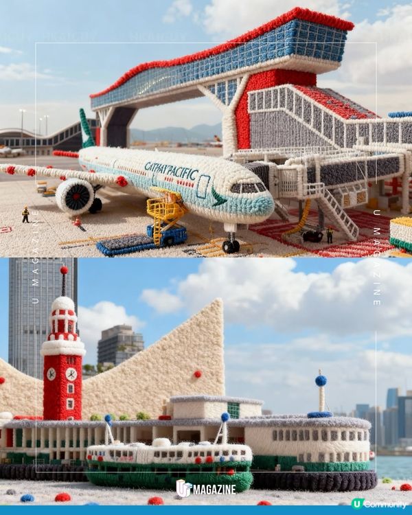 AI可愛還原「毛氈版香港」！彩虹邨/天壇大佛/馬場細節滿分