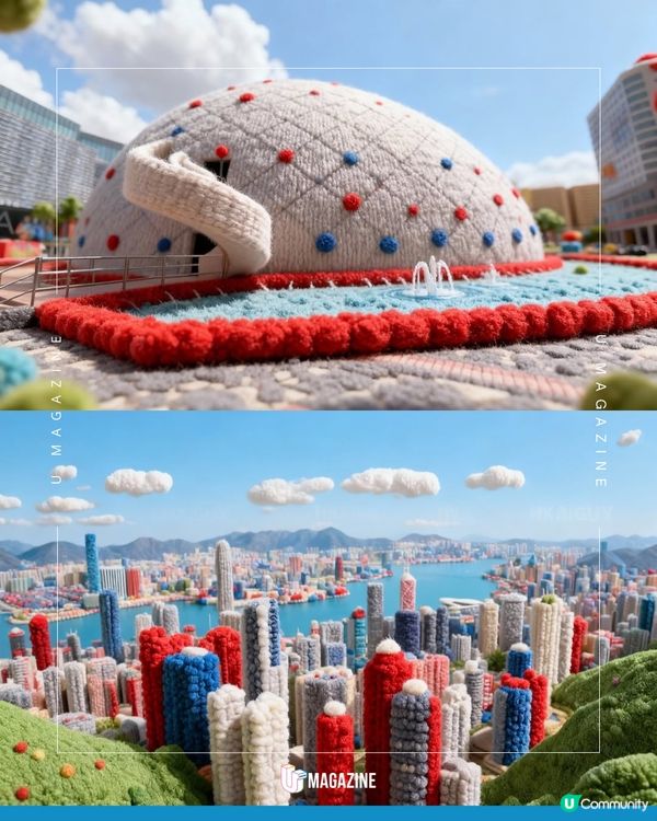 AI可愛還原「毛氈版香港」！彩虹邨/天壇大佛/馬場細節滿分