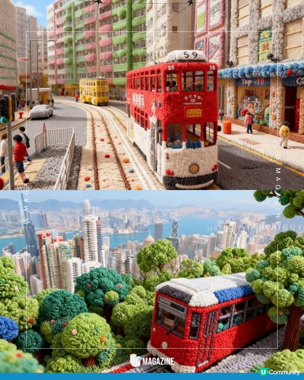 AI可愛還原「毛氈版香港」！彩虹邨/天壇大佛/馬場細節滿分