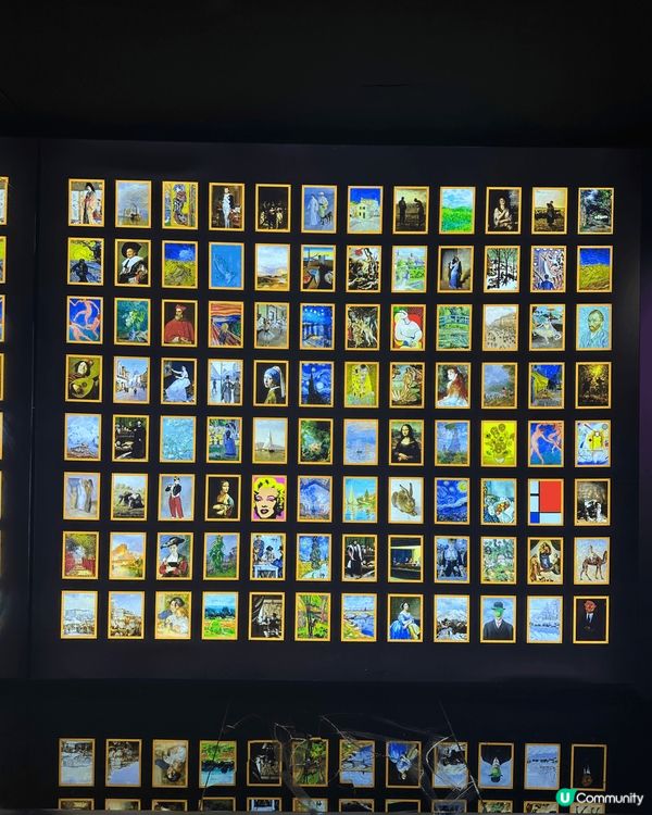 深圳的《再現大師》藝術展覽，內共有7個打卡位，包括：鏡面燈籠...