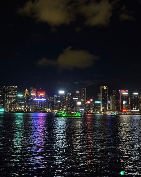 尖東海旁夜景，一向很喜歡香港的夜景，前晚和朋友在尖東吃飯後散...