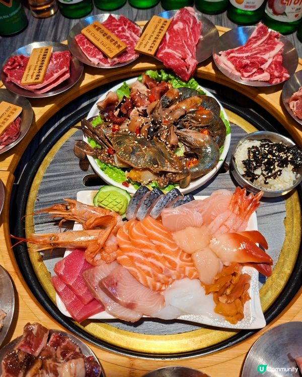 海鮮刺身、燒肉任你吃！韓燒大叔超值