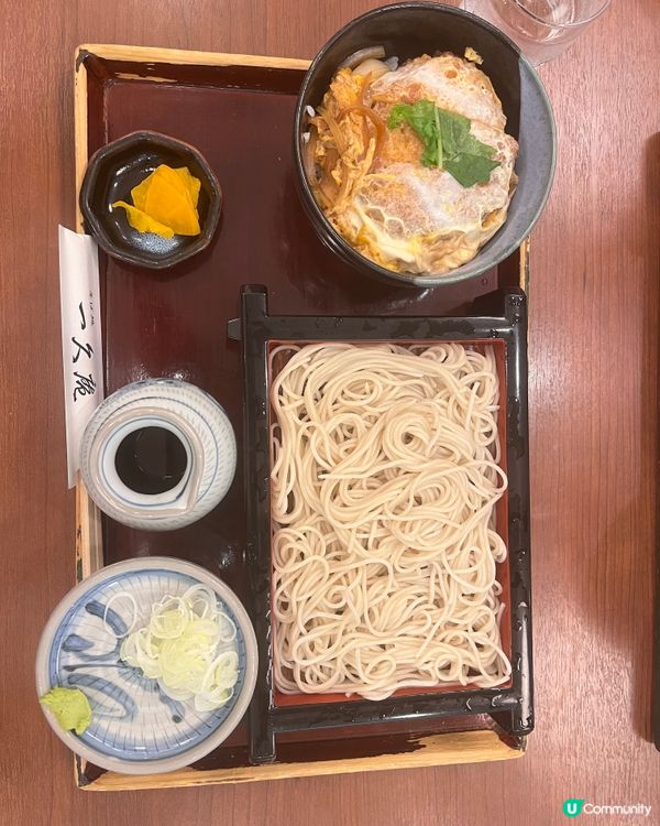 冷蕎麥麵+炸雞扒飯🤤池袋一久庵！🍜
