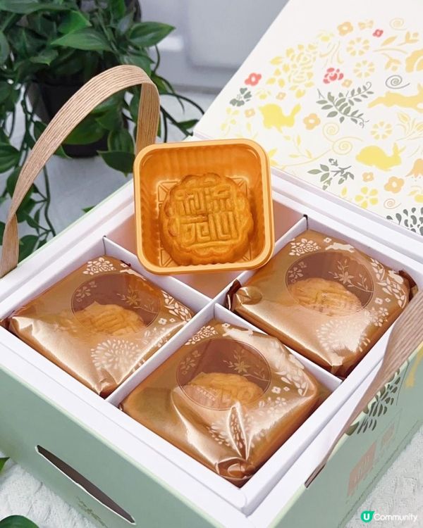 唔使叮・堅流心奶黃月餅！►利苑【雙聚嚐月禮盒】