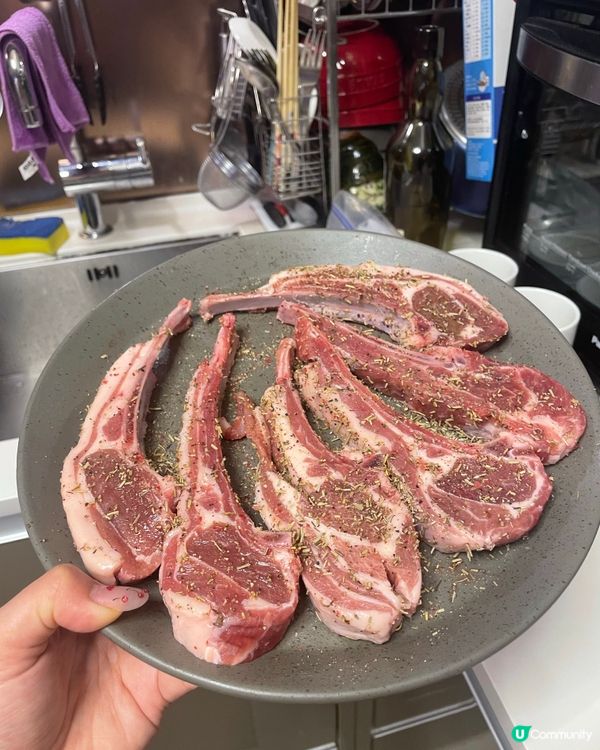 法式羊架🤤！放假都要煮好嘢！😋