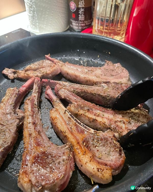 法式羊架🤤！放假都要煮好嘢！😋
