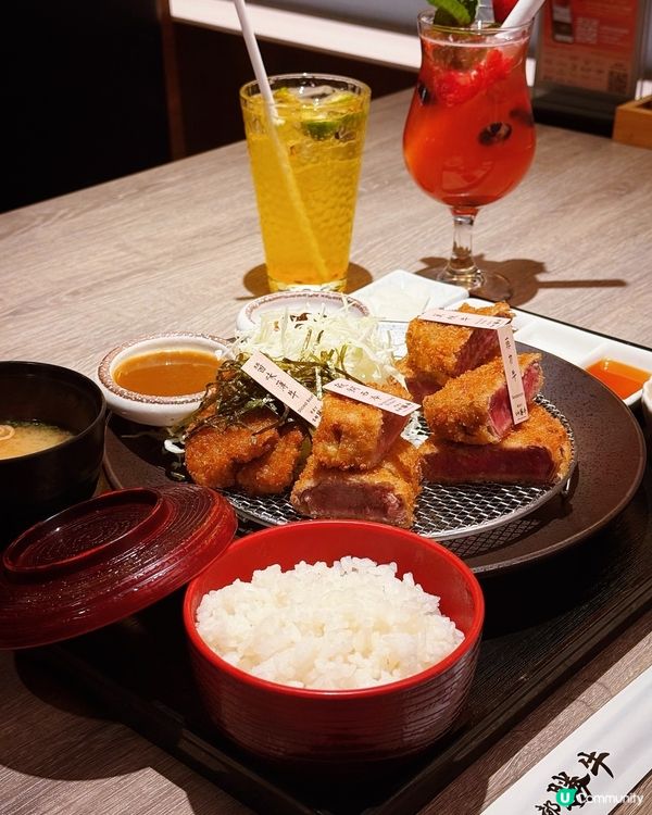 京都勝牛🇯🇵吉列牛排🤤！四品牛魔御膳超正！🥩