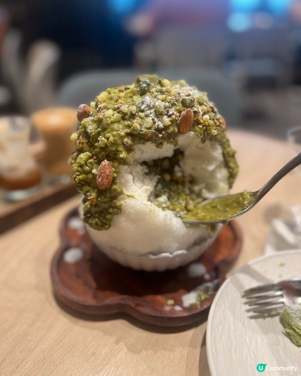 尖咀圓方必食！開心果火山刨冰🌋配咖啡三重奏☕️