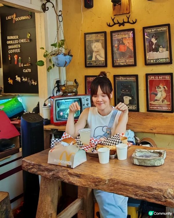 深水埗貓貓漢堡🍔！懷舊美式風打卡📸！