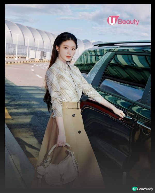 金昇玟 x 舒華英倫風現身機場！出席Burberry時裝騷