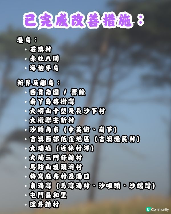 超強颱風樺加沙｜注意全港26個高危地點⚠️附改善工程進度參考🌪️