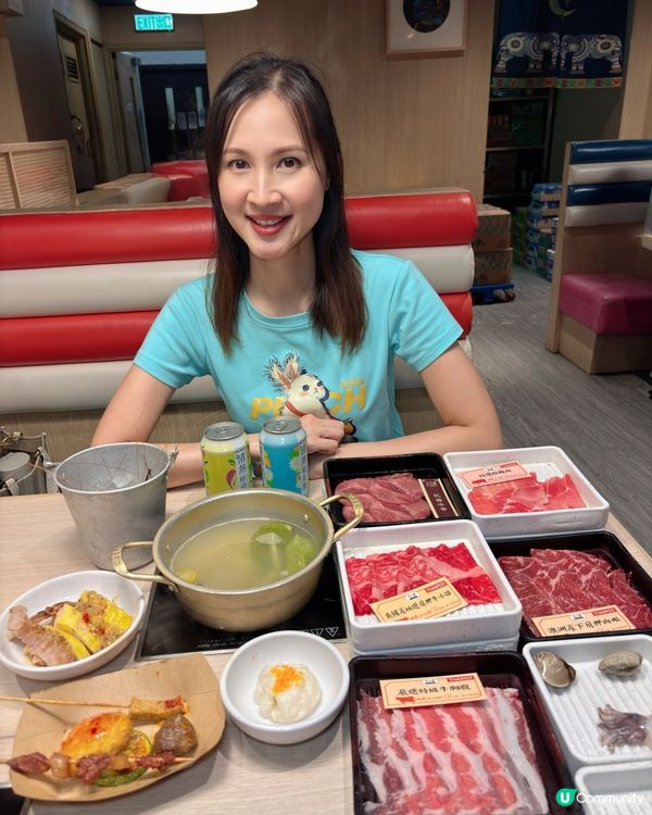 旺角泰金鍋🔥牛魔王放題！任食美國牛🐂+流水蝦🦐！😋