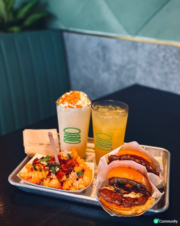 紐約扒房漢堡🍔+奶昔🍋！維港180度海景🛳️