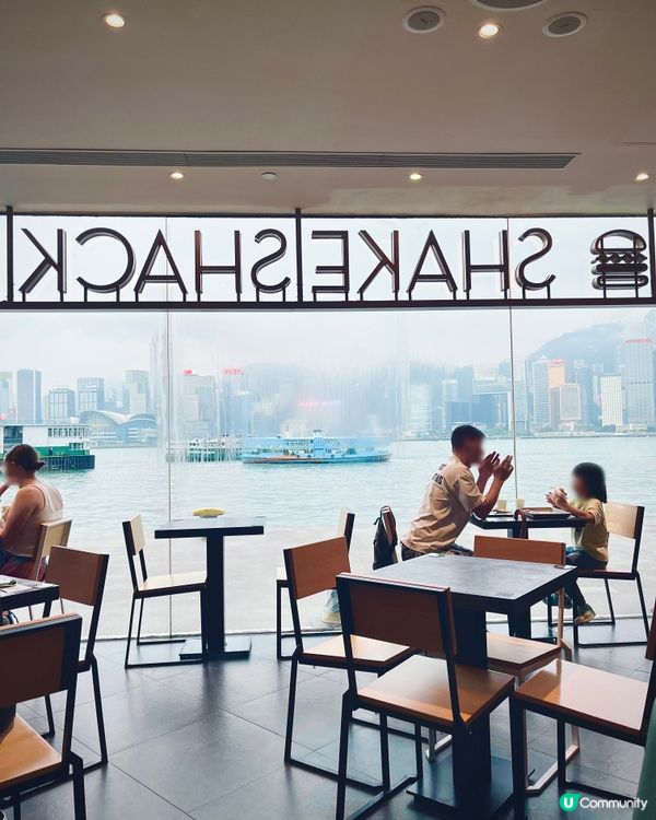 紐約扒房漢堡🍔+奶昔🍋！維港180度海景🛳️