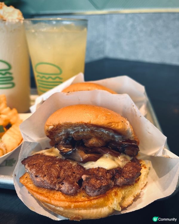 紐約扒房漢堡🍔+奶昔🍋！維港180度海景🛳️