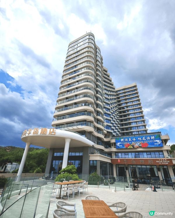 惠東雙月灣半島酒店客房對正海灘又有特色擺設, 有無邊際泳池休...