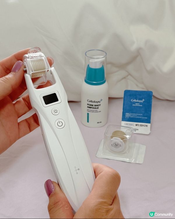 呢部美容儀結合MTS+EMS雙效功能，再配合藍光LED減少皮...