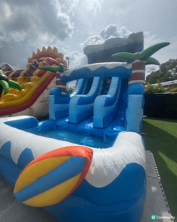 夏日炎炎，梗係去玩水啦，位於大尾篤既恐龍水上樂園，一個價錢包...