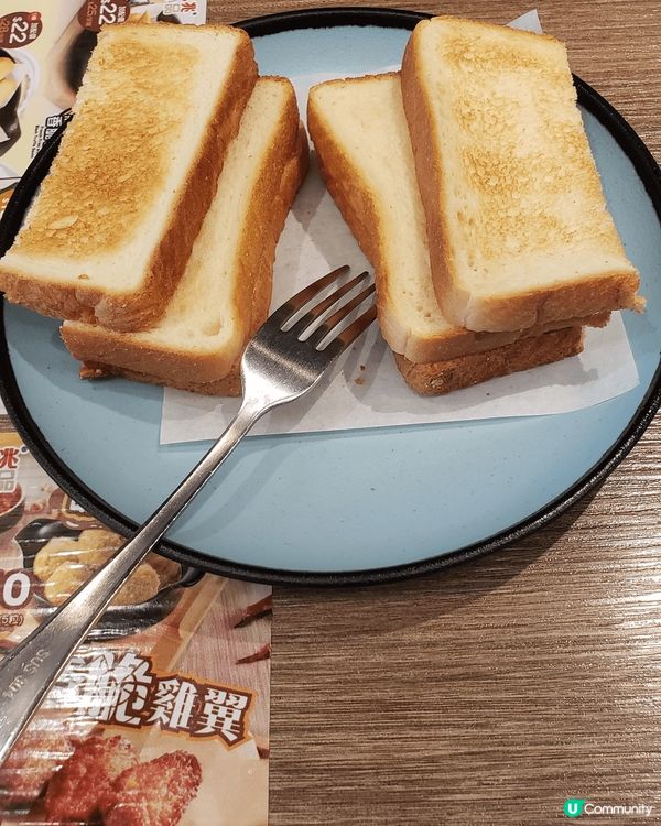 這間位於樂富廣場木兆小品下午茶餐有多软選擇，厚多士餐可選3片...
