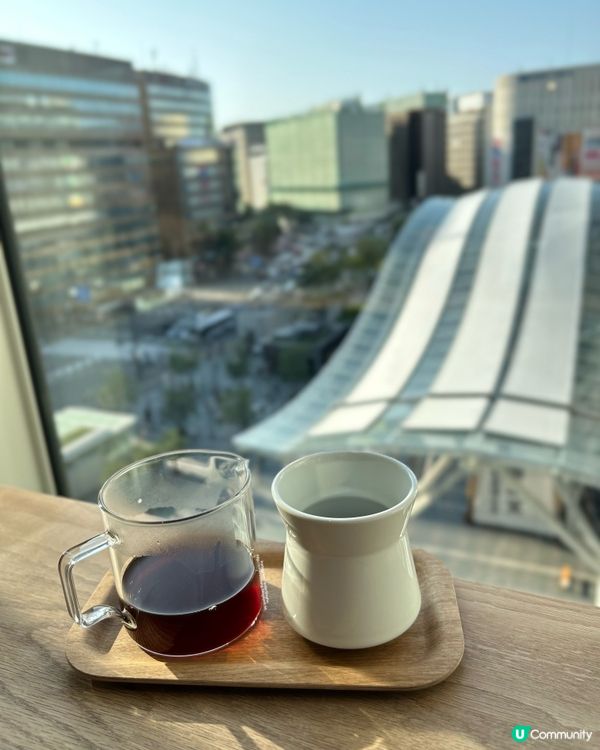 福岡必飲☕️ 望住博多車站前景色 ☕️ 嘆杯日本冠軍級咖啡 