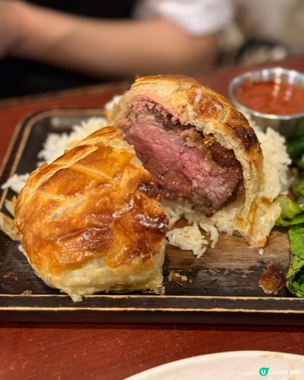 牛屋餐廳：威靈頓牛柳！😋 酥皮控必試！