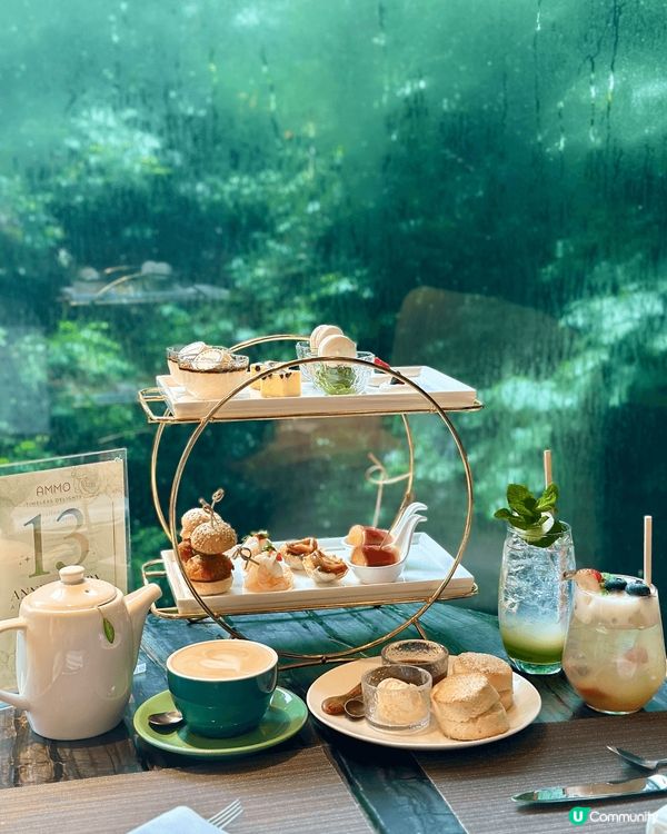 位於金鐘嘅AMMO下午茶🥰甜點有5款