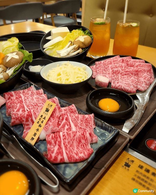 「天澗壽喜屋」🥰呢度嘅和牛雪花好靚❄️，嫰滑和重牛味，入口即...