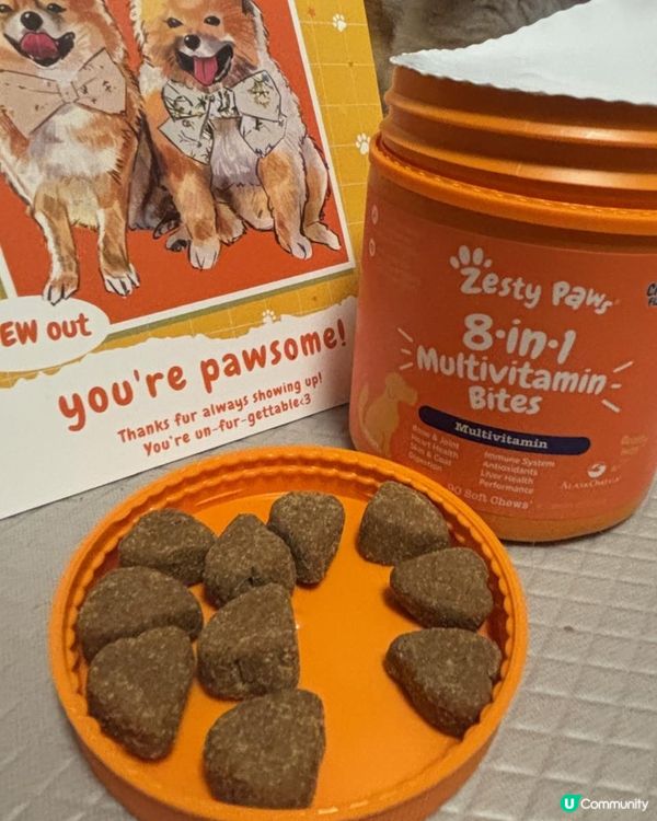 一粒supplement滿足毛孩8個健康願望✨