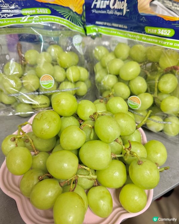 美國秋脆提子🤤！清甜多汁冇核，食到停唔到口！🍇😋