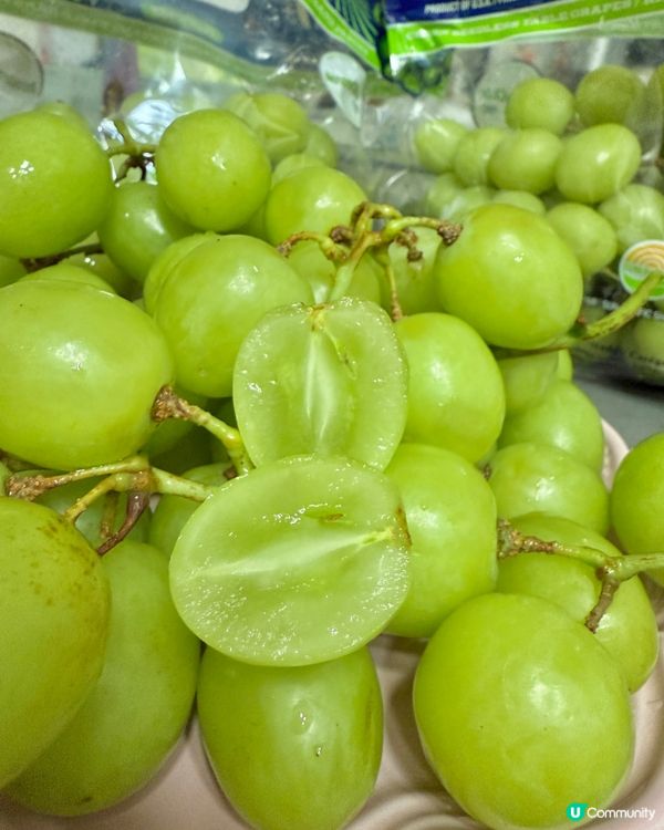 美國秋脆提子🤤！清甜多汁冇核，食到停唔到口！🍇😋