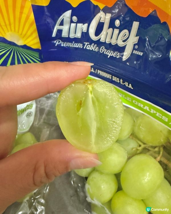 美國秋脆提子🤤！清甜多汁冇核，食到停唔到口！🍇😋